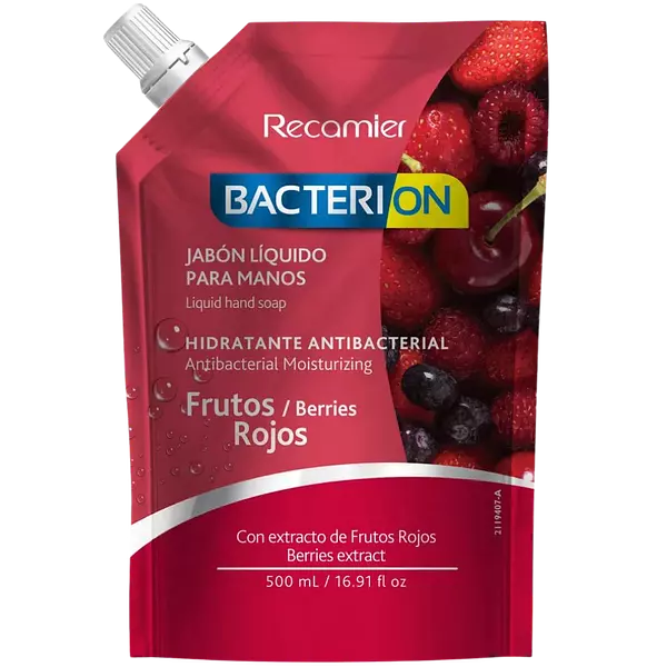 Jabon Liq Bacterion Rep X500 Frutos Rojo