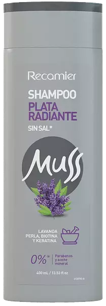 Shampoo Muss Plata Radiante 400ml