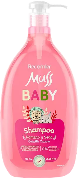 Shampoo Muss Baby Romero Y Seda 750ml