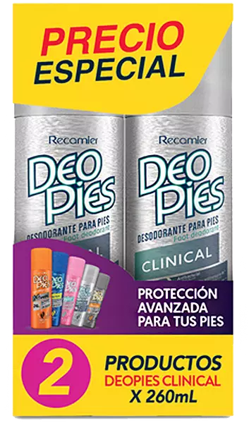 Deo Pies Clinical X260 Ml Duo