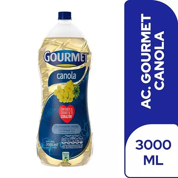 Aceite Gourmet Canola 3000ml