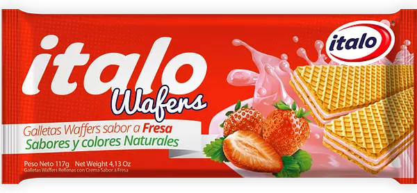 Galleta Wafer Italo 117gr Fresa