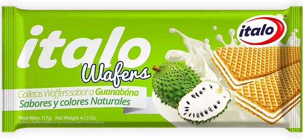 Galleta Wafer Italo 117gr Guanabana