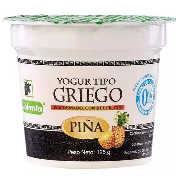 Yogurt Colanta Griego Piña 125gr