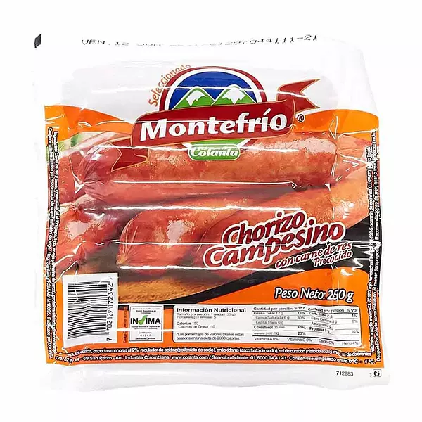 Chorizo Campesino Montefrio 250g