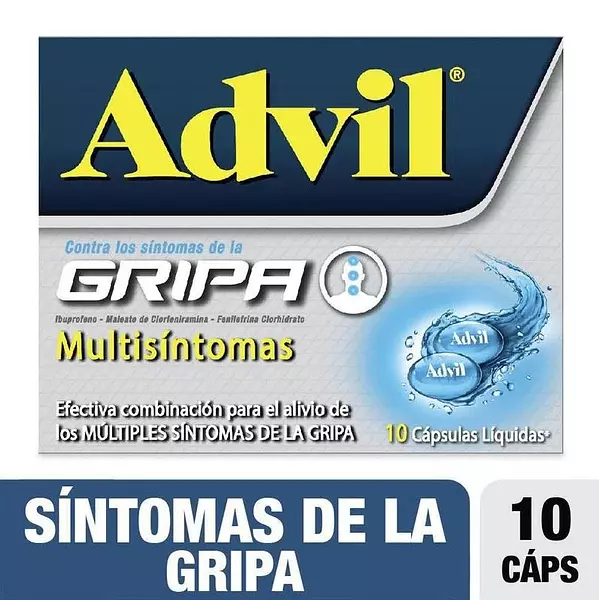 Advil Gripa Multicin X10 Cap