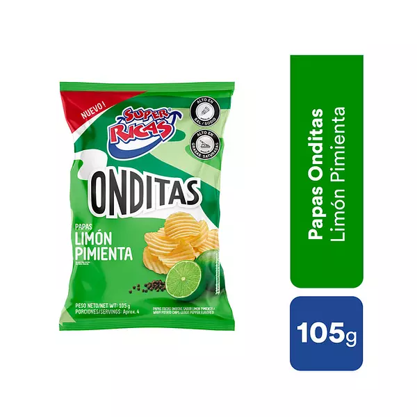 Papa Onditas Limon/Pimi Super Ricax 105g