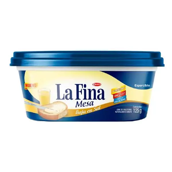 Margarina Fina Mesa 125g Baja Sal