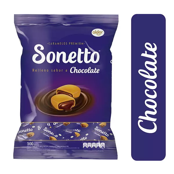 Caramelo Sonetto Rell Choclt 480gr