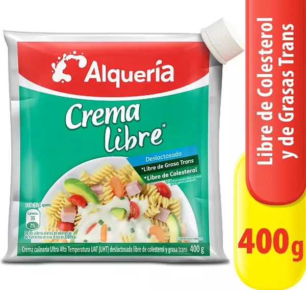 Crema de Leche Libre Alqueria 400gr