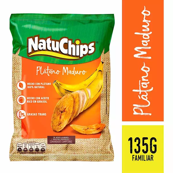 Natuchips Platano Maduro*135g