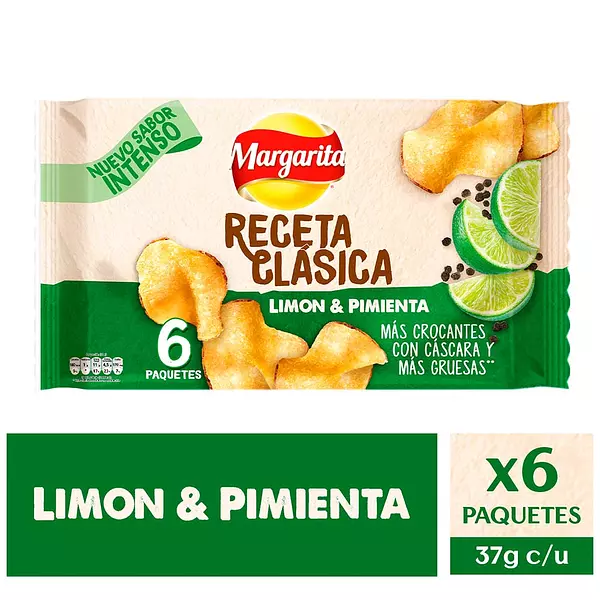 Papa Margarita Receta Limon Pim*115gr