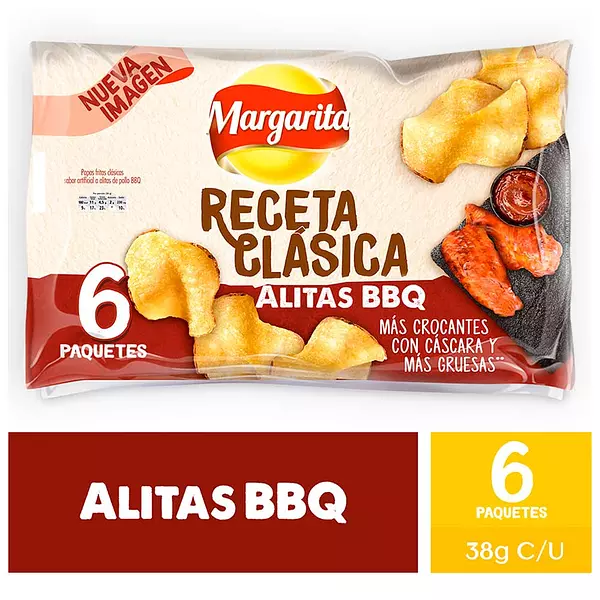 Papa Margarita Receta Alitas Bbq*38gr