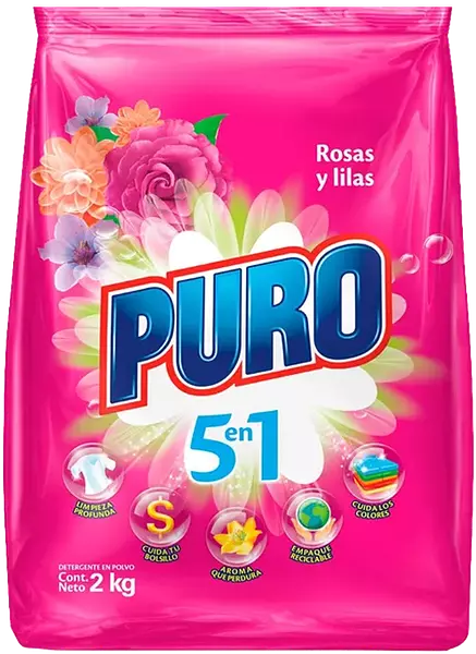 Deter Puro Rosas Lilasx2 Kg