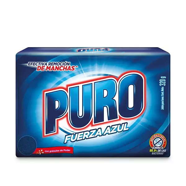 Jabon Puro Fuerza Azul X320gr