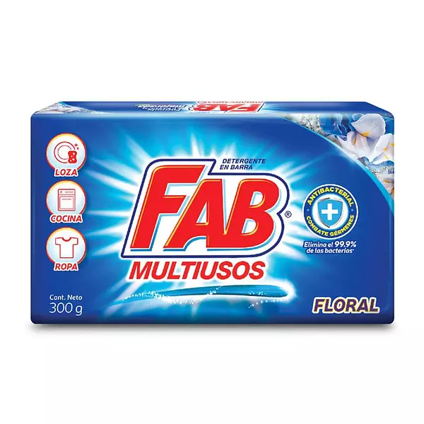 Jabon Fab Barra Floral Nsd X300gr