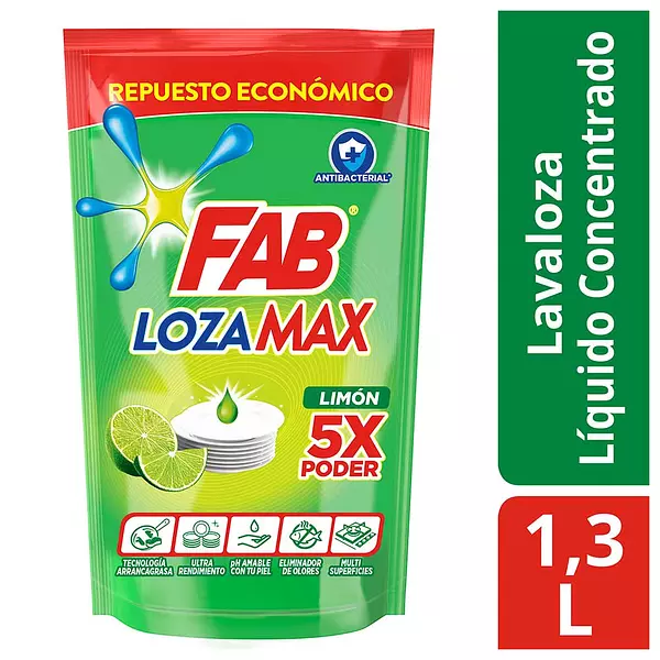 Lozamax Fab Liq Limon 1300ml