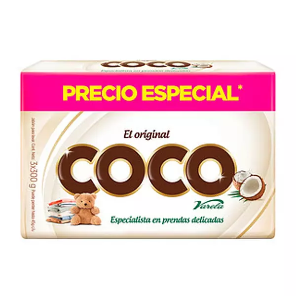 Jabon Coco Varela X300gr X3