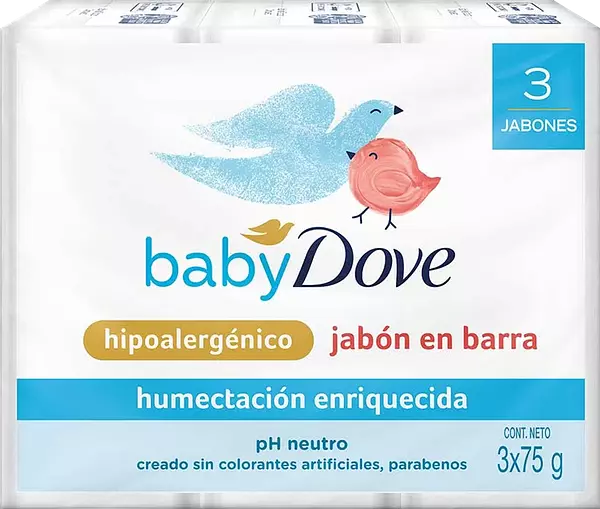 Jabón Dove Baby Humectación Enriquecida 3x75gr