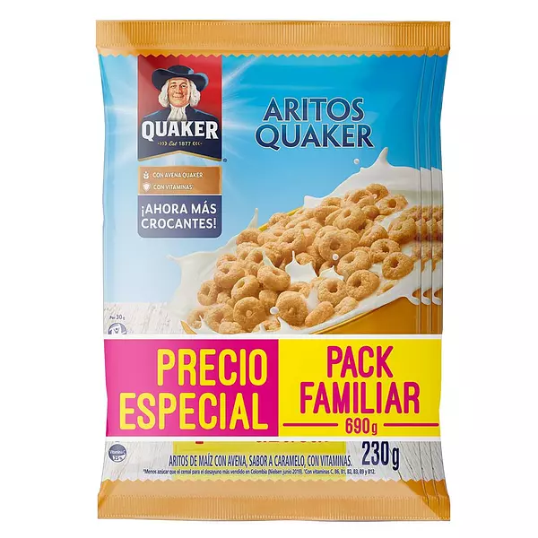 Cereal Quaker Aritos 230gr