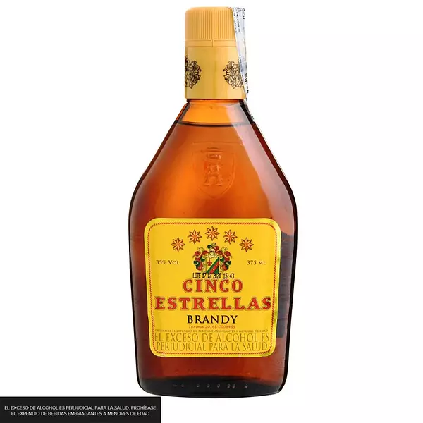 Brandy Cinco Estrellas X375ml