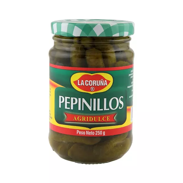 Pepinillos Agridulce x 250 G. Coruña