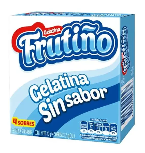 Gelatina Frutiño Sin Sabor X4