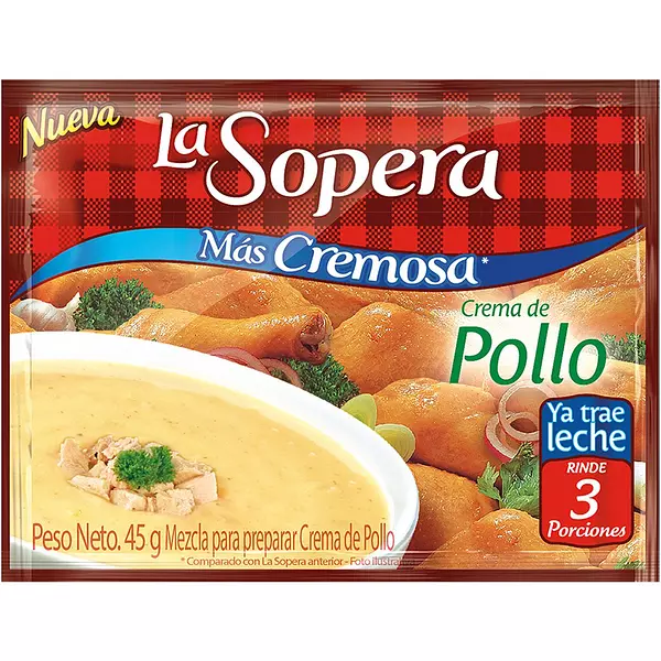 "Sopera Crem 3 P Pollo X42,5gr"