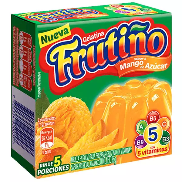 Gelatina Frutiño 5p Mango de Azuc 35gr