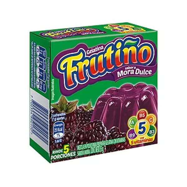 Gelatina Frutiño 5p Mora 35g