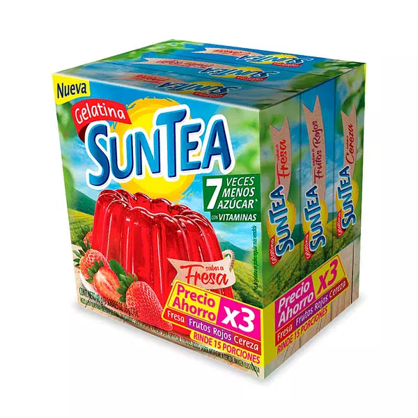 Gelatina Suntea Pack x 3 Und 48gr