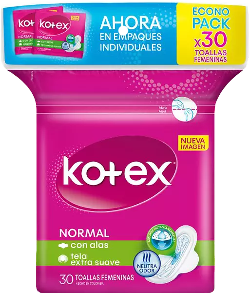 Toal Fem Kotex Normal Tela X30und