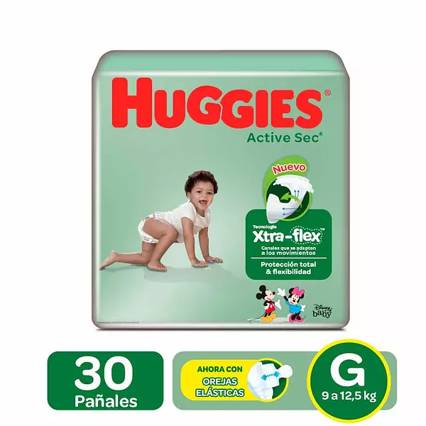 Pañal Dia Huggies Act x 30 Und