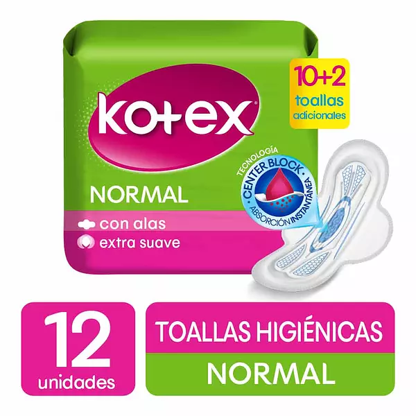 Toalla Fem Kotex Norm Tl 12x10