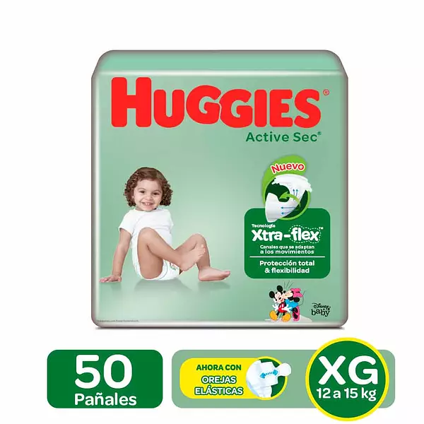 Pañal Huggies Acts Xg X50