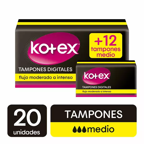 Tampones Kotex Dig M X32und