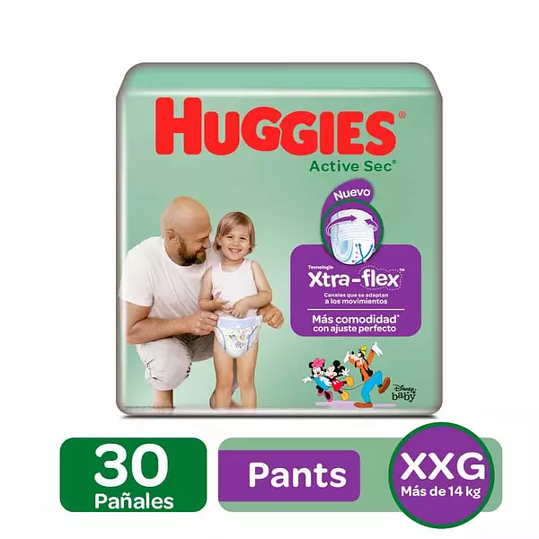 Pañal Pant Hug Actisec Xxgx30 Ajust