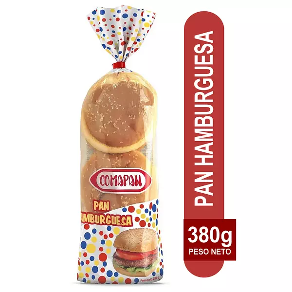 Pan Comapan Hamburguesa X6und X380gr