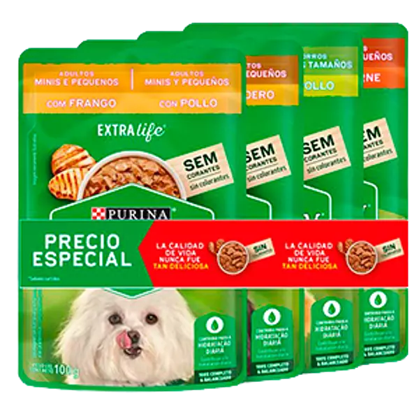 Dog Chow Adulto Mini 4x100gr P.E