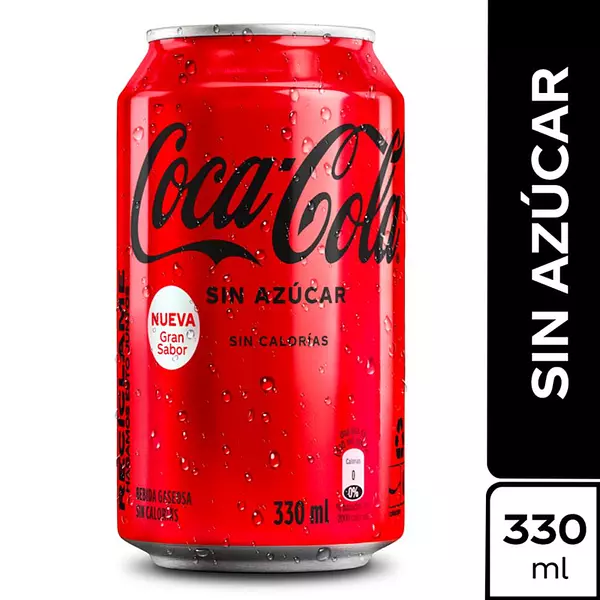 Gaseosa Cocacola Zero x 330 Lata