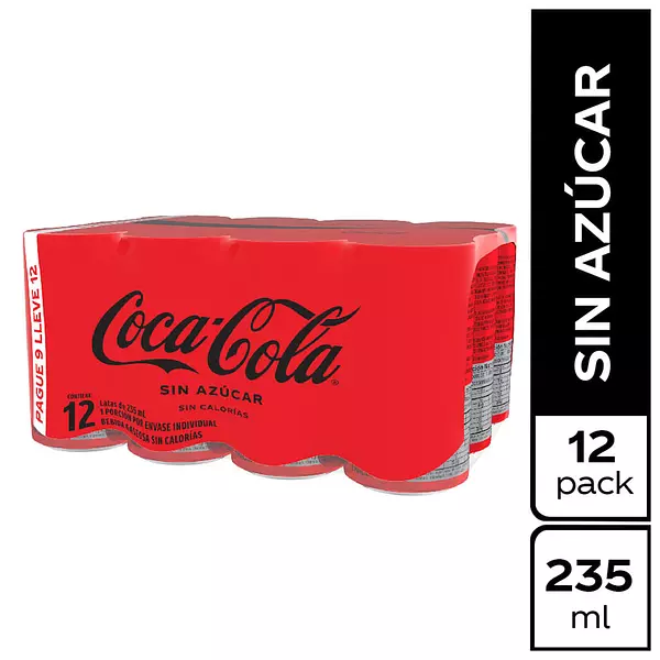 Gase Coca Cola S/Az 235mlx12und