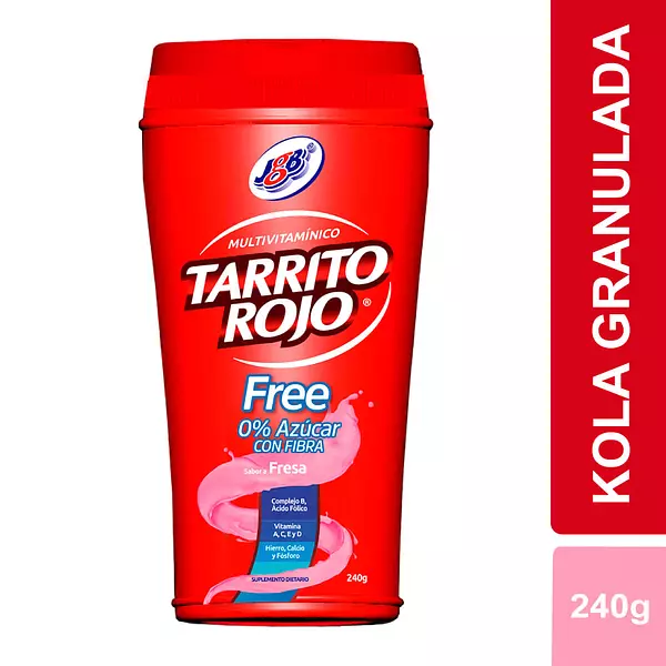 Tarrito Rojo Fr S/Azu 240gr