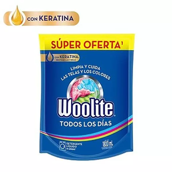 Woolite Liq Rp Td Dias 1800ml