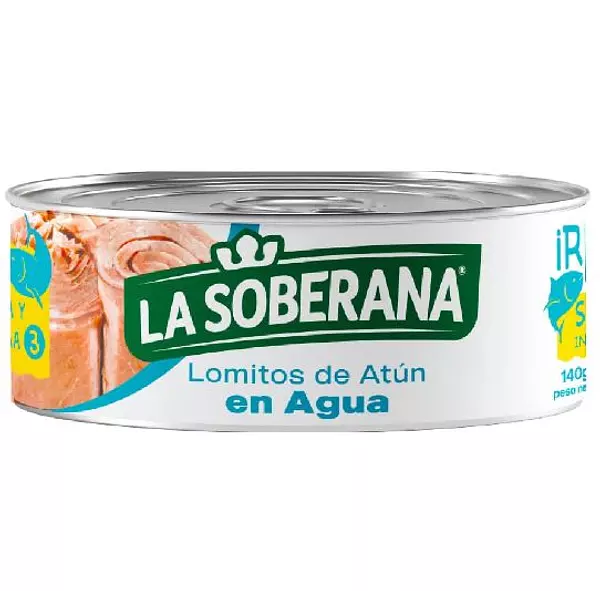 Atun Soberana Lomitos Agua 140gr