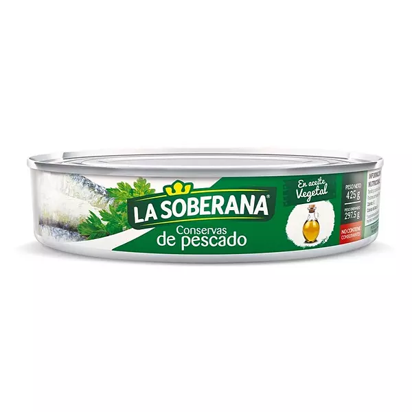 Conserv Pesca Ovel Aceite Soberana 425gr