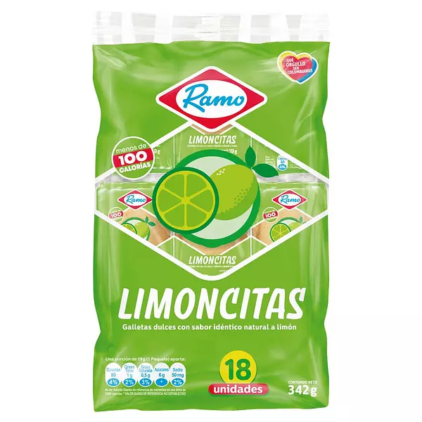 Galletas Popu Ramo Limon X342 Gr