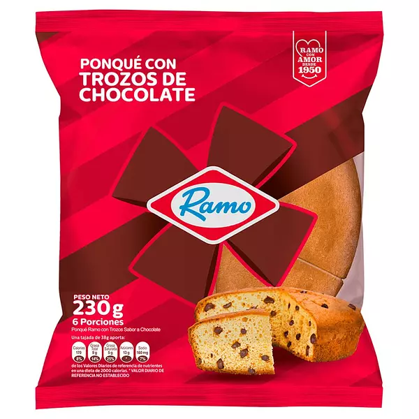 Ponque Ramo Trozos Choco X230gr