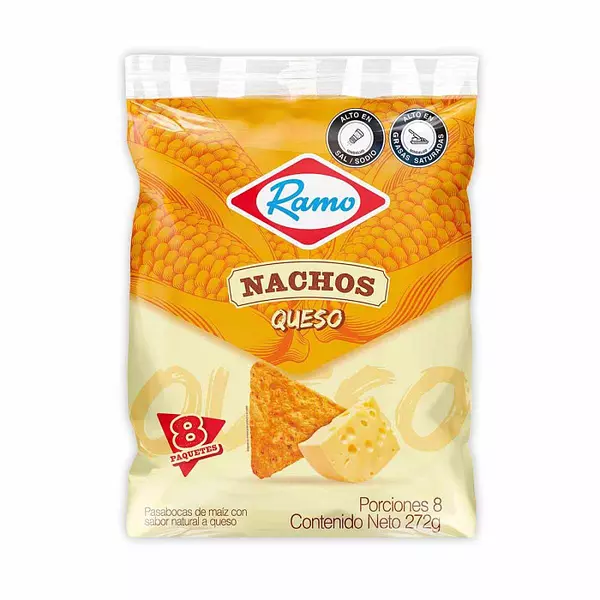 Nachos Queso Ramo x 8und x 272g