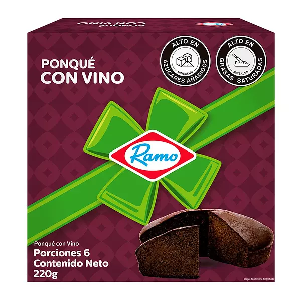 Ponque Vino Caja 220gr