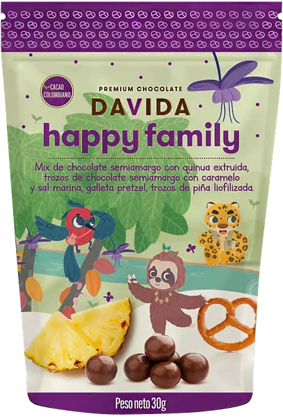 Choclt Davida Happy Family 30gr